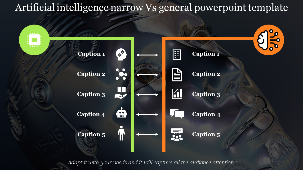 artificial intelligence powerpoint template-Artificial intelligence narrow Vs general powerpoint template